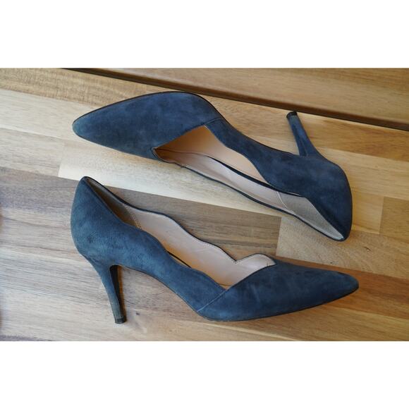 Cole Haan Cushioned Insole Grand OS Suede Courts Heels Pumps Dark Gray Size 6 - Picture 6 of 14